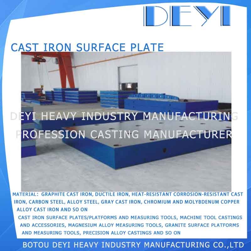 Heavy Cast Iron Plate with Slots