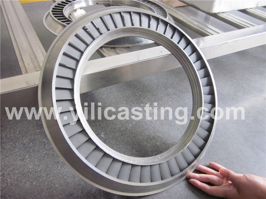 Stainless Steel Turbochager Parts Nozzle Ring for Locomotive Transportation.
