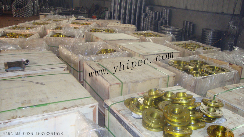 Yellow Painting Steel Pipe Flange