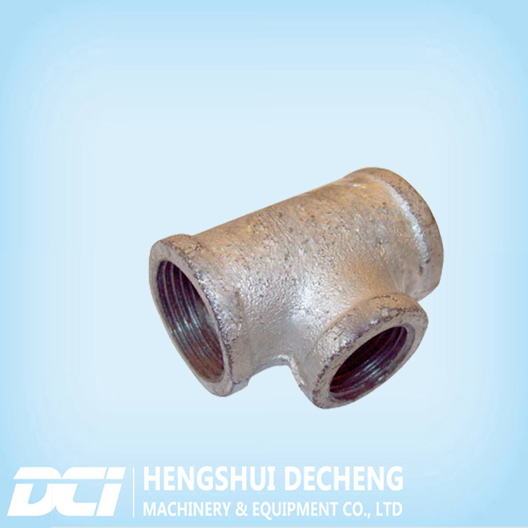 Cold Galvanized Iron Tee Joint by Shell Mold Casting Used for Pipe Fitting, Hardware
