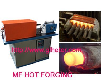Medium Frequency Rod Heating Furnace for Inductiton Forging The Rod of Steel, Stainless Steel, Copper, Brass or Aluminium