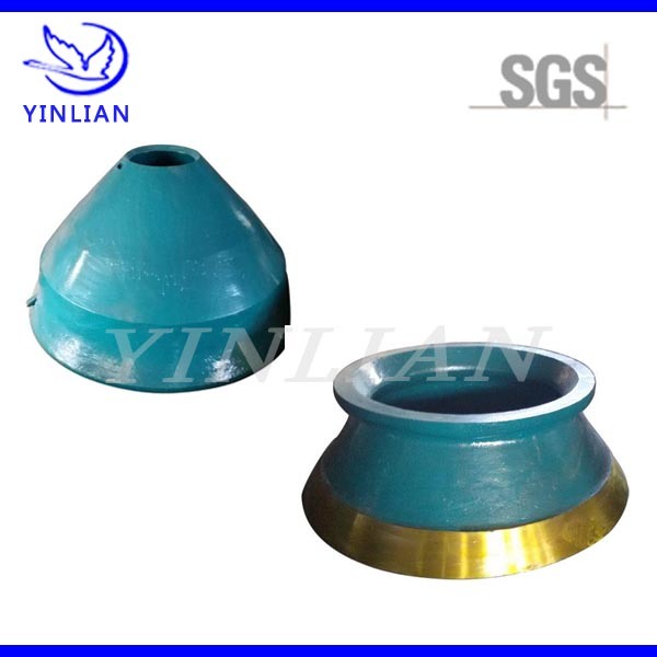 Manganese Steel Casting Mantle and Concave for Metso Cone Crusher Machine