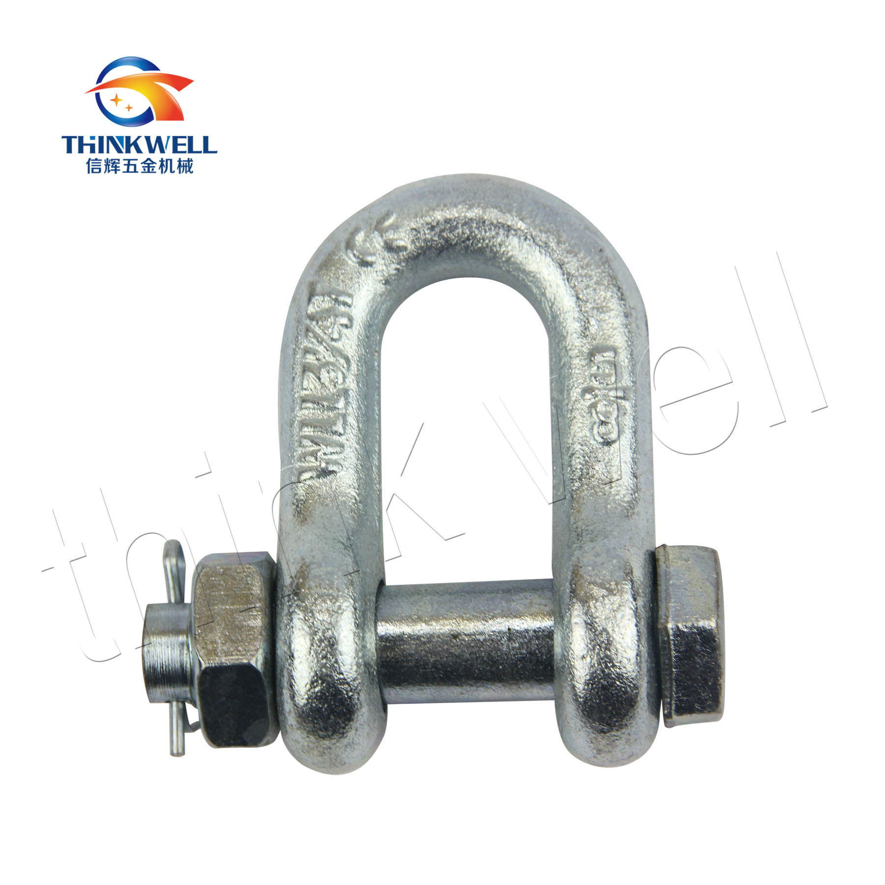 Forged Galvanized G2150 Chain Shackle with Safety Bolt Pin