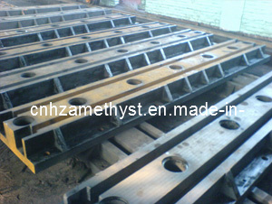 Custom Cast Iron T-Slotted Floor Clamping Rails and Floor Skid/Sand Casting