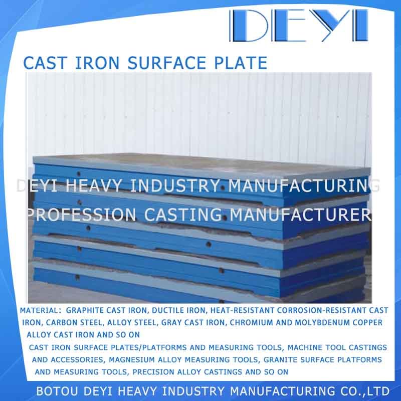 Cast Iron Surface Plate with T/V/U-Slot