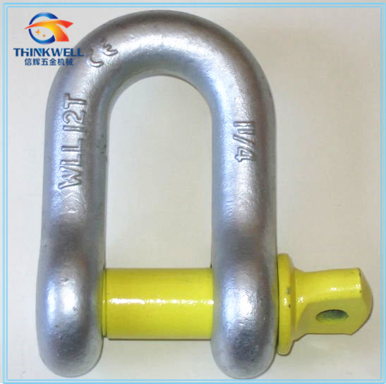 Galvanized Forged G210 Us Type Screw Pin Chain Shackle