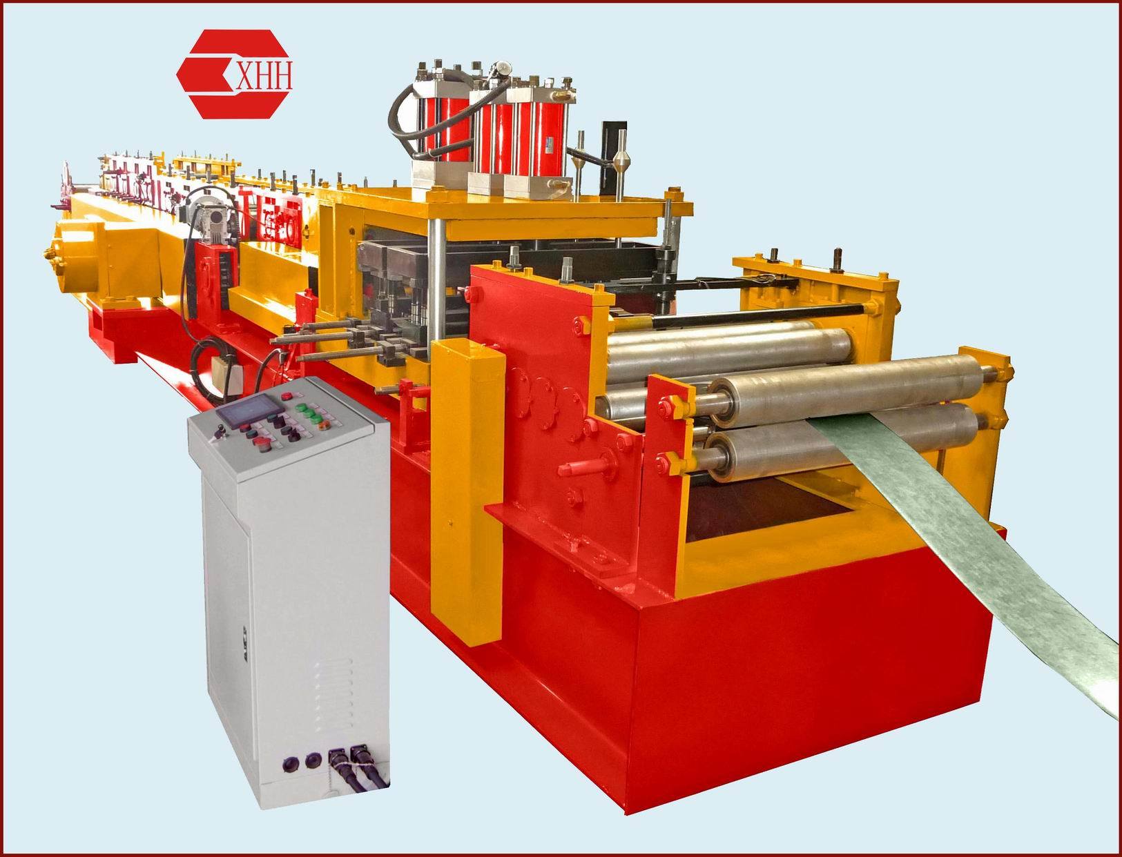 C Z Purline Full Automatic Roll Forming Machines with Pre-Punching and Pre-Cutting