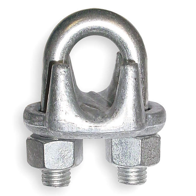 Galvanized U Bolt Type Forging Steel Wire Rope Metal Clips