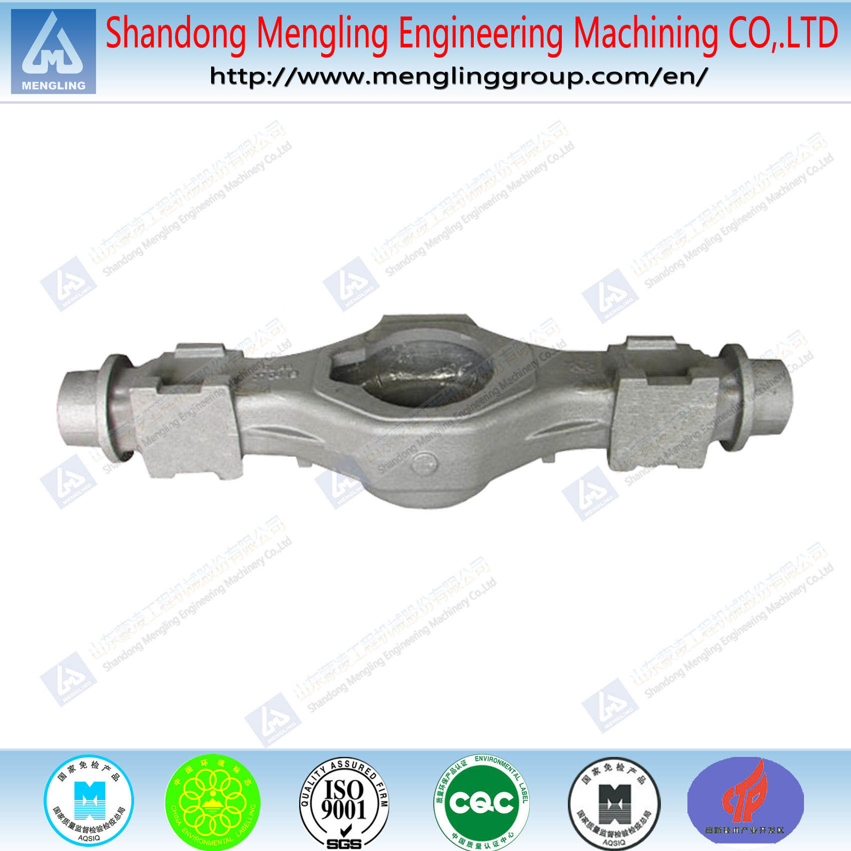 Ductile Iron Casting Fcd450 Axle of Loader Parts