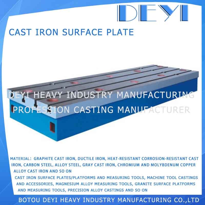 Precision Cast Iron Surface Plate with T-Slots