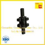 Chemical Black Finished Shaft with Two Sprockets