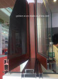 120 Wood-Grain Aluminum Windows Integrate with Screen Net for Decoration