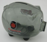 Clear Plastic Money Box in Pig Shape