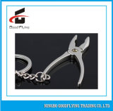Customized Make Pliers Logo Metal Key Chain with Metal Keyrings Promotional Logo