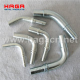 Hydraulic Hose Fitting Elbow 6000psi Interlock SAE Flange