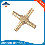 Cross Hose Barb Connector for Hose Connector (YB 102-7)