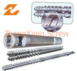 Conical Twin Screw and Barrel for Pipe Extrusion