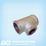 Cold Galvanized Iron Tee Joint by Shell Mold Casting Used for Pipe Fitting, Hardware