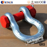 G2130 Red Pin Drop Forged Omega Bow Shackle