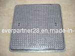 En124 Square Cast Iron Manhole Cover Frame with SGS