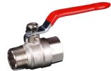 Forging Nickel Plated Brass Ball Valve with Steel Handle (YED-A1002)