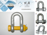 Us Type Forged G2150 Safety Bolt Dee Shackle