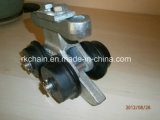Forged Bracket Chain Trolley with 4 Plastic Wheels for Conveyor