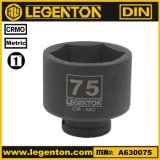 Cr-Mo 1 Inch Drive Standard 75mm Impact Socket Lifetime Warranty Legenton (A630075)