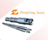 Screw and Barrel for Twin Conical Extruder