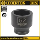 Cr-Mo 3/4 Inch Drive Standard 52mm Impact Socket Lifetime Warranty Legenton (A530052)
