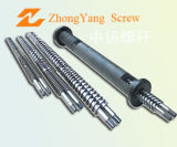 Conical Twin Screw and Barrel for Plastic Pipe Extrusion