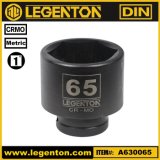 Cr-Mo 1 Inch Drive Standard 65mm Impact Socket Lifetime Warranty Legenton (A630065)