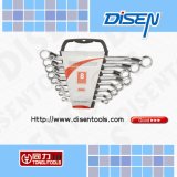 8-Piece Plastic Case Double Ring Offset Spanner