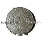 En124 Round Frame Casting Iron Manhole Covers with Hinge