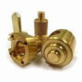 CNC Machined Parts, Made of Brass and Aluminum, Customized Designs are Accepted