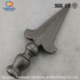 Customzied Forging Wrought Iron Spearpoint Decoration in Fence