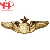 Zinc Alloy Die-Casting with Enamel Plating Golden Pin Badge