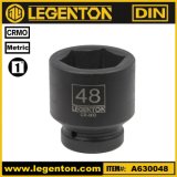 Cr-Mo 1 Inch Drive Standard 48mm Impact Socket Lifetime Warranty Legenton (A630048)