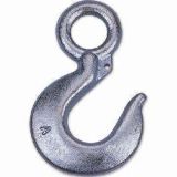 Eye Hoist Hook, Drop Forged, Quenched, and Tempered, with Steel Zp or Ss Latch Assembled