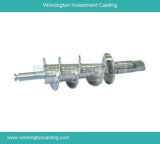 Investment Casting Part - Spiral Shaft of Food Processing Machinery by Lost Wax Casting Process