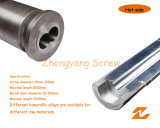 Conical Twin Screw Barrel Bimetallic Double Screw Barrel for PVC Profile Pipe Sheet Granule Extrusion