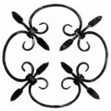 Good Quality of Wrought Iron Rosette, Wrought Iron Panel