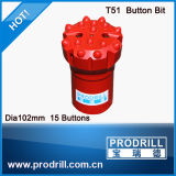 T51 Thread Button Bits for Bench Drilling