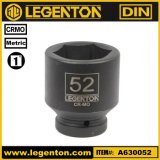 Cr-Mo 1 Inch Drive Standard 52mm Impact Socket Lifetime Warranty Legenton (A630052)