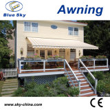 Economic Outdoor Polyester Double Open Retractable Awning B4100