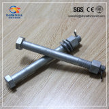 Galvanized Long Shank Hex Head Bolt with Nut and Washer