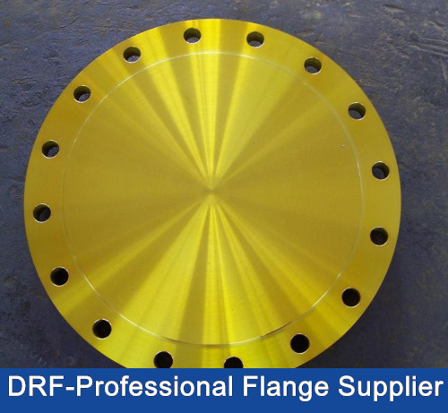 Slip Blind Flange, Yellow Painted, Forging Flange