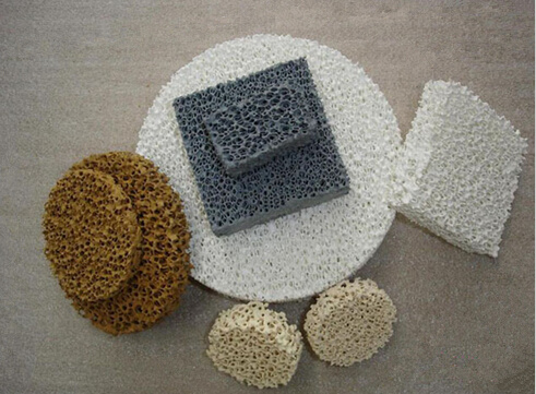 Ceramic Foam Filter for Metal Filtration (Material: Silicon Carbide, Alumina, Zirconia, Magnesia)