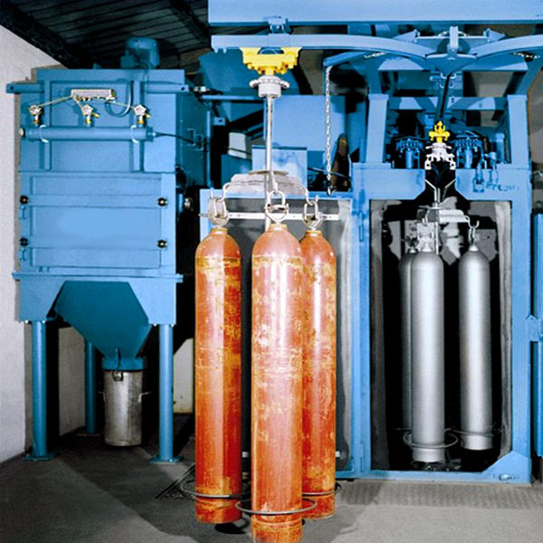 Hook Type LPG Gas Cylinder Shot Blasting Machine