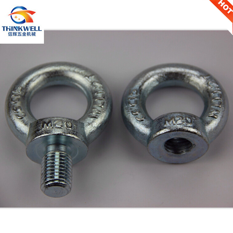 Forged Galvanized Steel Male DIN580 Eye Bolt